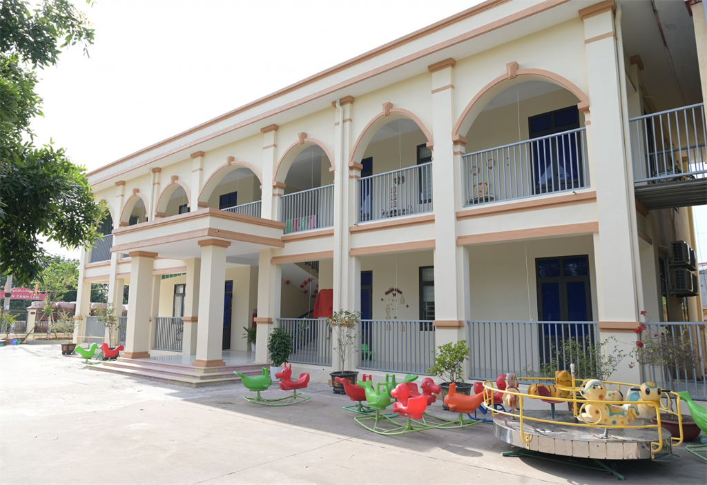 BSR tài trợ 5 tỷ đồng xây dựng công trình nhà lớp học Trường Mầm non thôn Yến Đô.