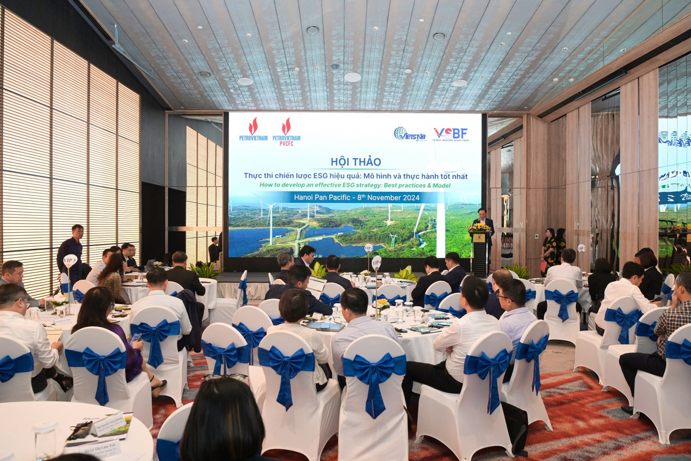 Toàn cảnh hội thảo "Thực thi chiến lược ESG hiệu quả: Mô hình và thực hành tốt nhất". Toàn cảnh hội thảo "Thực thi chiến lược ESG hiệu quả: Mô hình và thực hành tốt nhất".