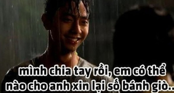 Chỉ sau vài giờ thông tin được truyền đi, những tấm ảnh chế với nội dung gần sát câu chuyện đòi quà sau chia tay đã ra đời. Chàng bánh giò đòi quà cô bánh tráng trộn, những nhân vật nổi tiếng đối đáp nhau cốt để đòi quà, người dơi bị siêu nhân đánh vì trót mang quà cho gái.... Là một vài trong rất nhiều phiên bản chế ăn theo sự kiện. Bài viết: http://news.zing.vn/Nhung-trao-luu-an-theo-vu-chia-tay-doi-qua-post375204.html#category_featured.noibat Nguồn Zing News 