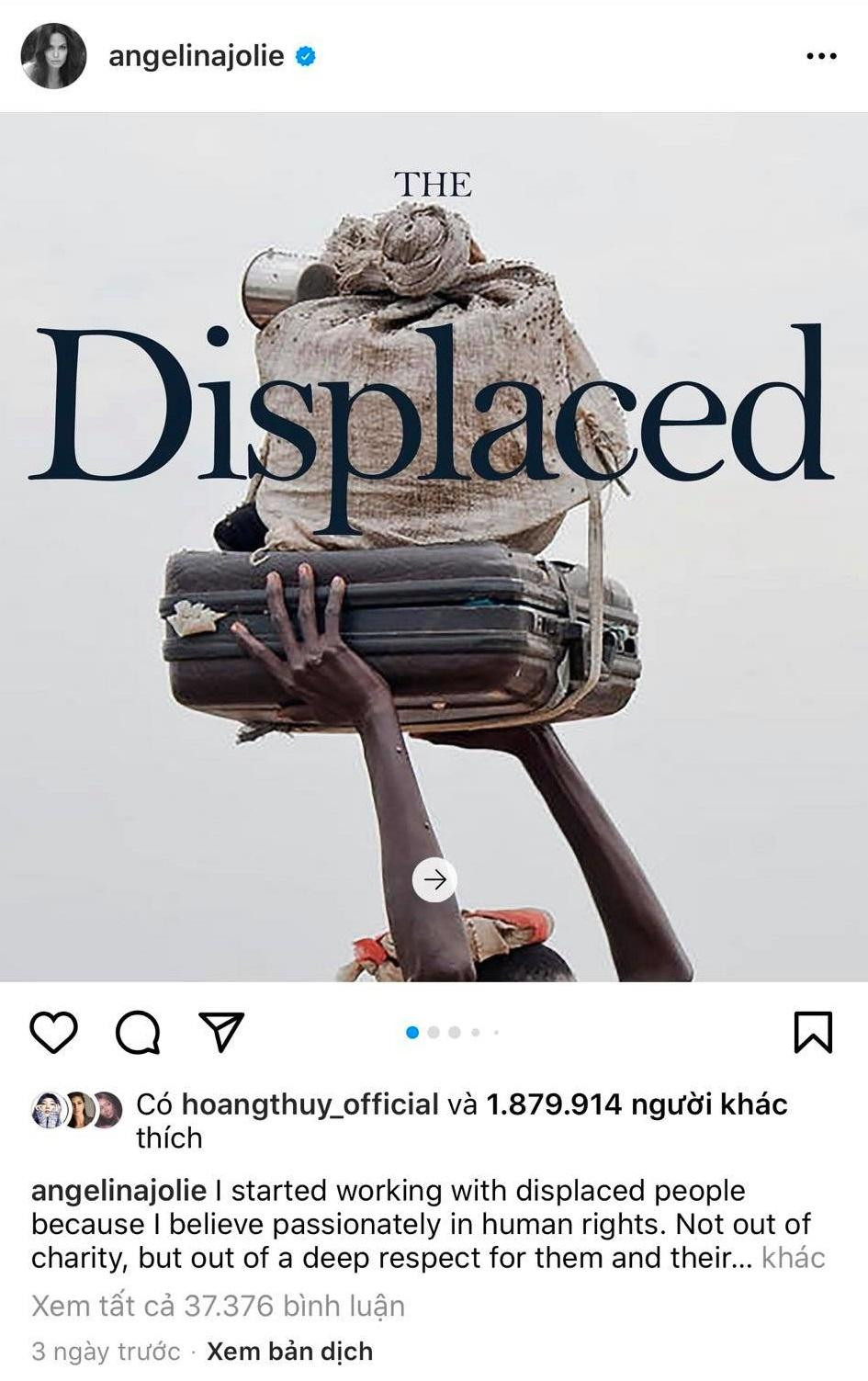 Bài đăng thứ 2 nhận được hơn 1,8 triệu lượt "thả tim". Bài đăng thứ 2 nhận được hơn 1,8 triệu lượt "thả tim".