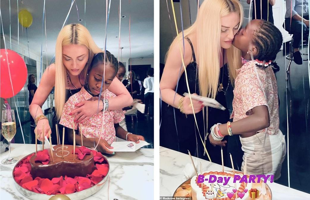 Madonna tổ chức sinh nhật lần thứ 9 cho con gái nuôi Estere và chị gái sinh đôi của cô bé, Stella.