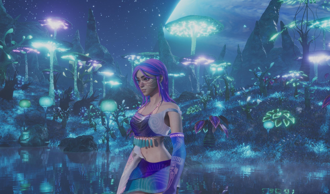 Ca sĩ Michau được tạo nên bởi công nghệ hologram và giọng người đã qua xử lý.