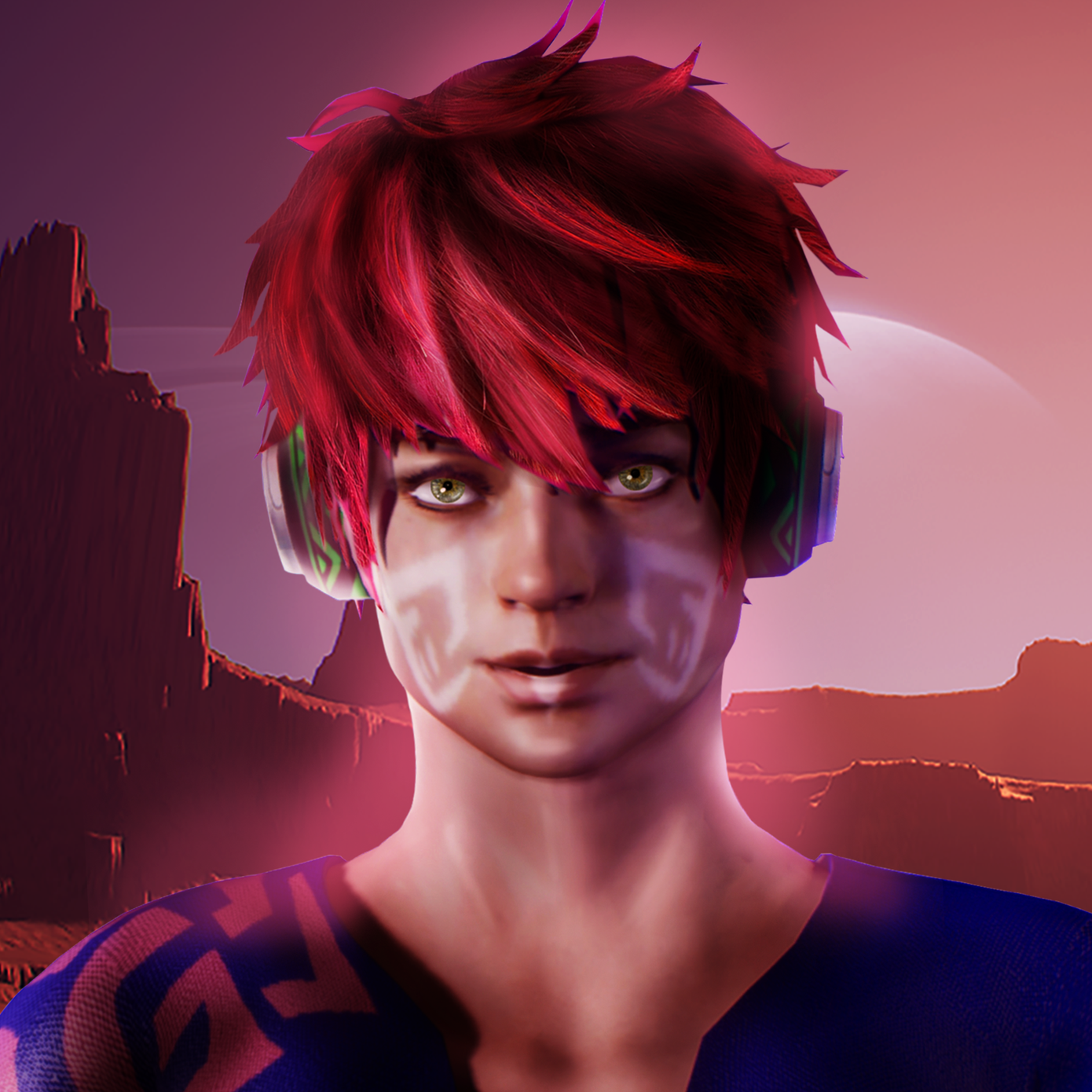 Chân dung ca sĩ siêu thực Damsan trình diễn tại Lễ hội Âm nhạc Hò Dô. Ảnh: BTC.