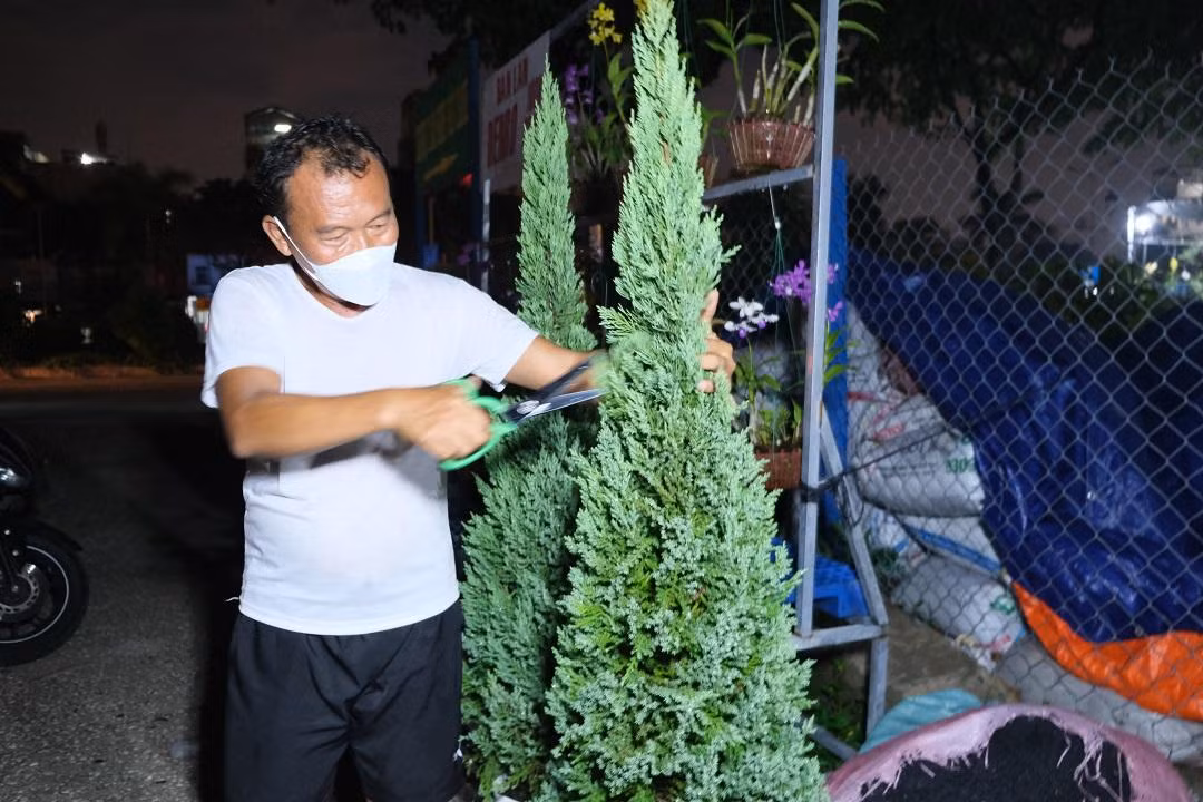 Anh Thiện Sanh, chủ cửa hàng cây kiểng L.U cho biết, khác với các năm trước, năm nay cửa hàng anh sẽ đẩy mạnh bán hàng qua các kênh online là chủ yếu. Anh Thiện Sanh, chủ cửa hàng cây kiểng L.U cho biết, khác với các năm trước, năm nay cửa hàng anh sẽ đẩy mạnh bán hàng qua các kênh online là chủ yếu.