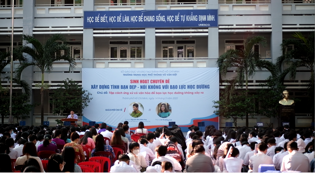 Chương trình sinh hoạt chuyên đề &quot;Xây dựng tình bạn đẹp - Nói không với bạo lực học đường&quot; là cơ hội để các em học sinh được lắng nghe và thể hiện quan điểm, tháo gỡ những khúc mắc cùng nhau, góp phần xây dựng một môi trường học đường lành mạnh.