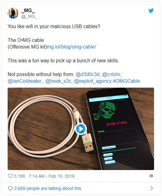 Hé lộ sợi cáp Lightning giả giúp hacker chiếm quyền máy tính trong nháy mắt ảnh 1