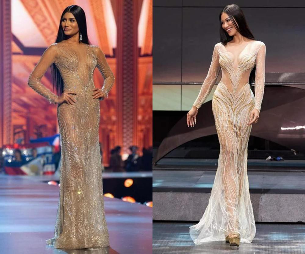 Dân mạng liên tục ghép hình Á hậu Kim Duyên với đại diện Venezuela tại Miss Universe 2018.