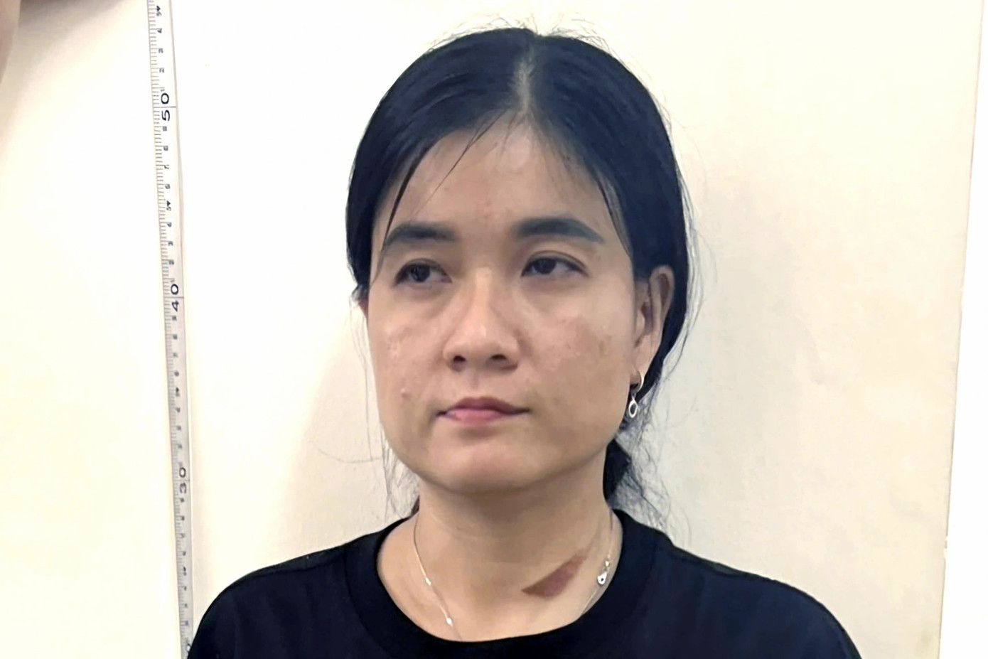 Nghi can Trần Nguyễn Thu Trang tại cơ quan điều tra. Ảnh: CA Nghi can Trần Nguyễn Thu Trang tại cơ quan điều tra. Ảnh: CA