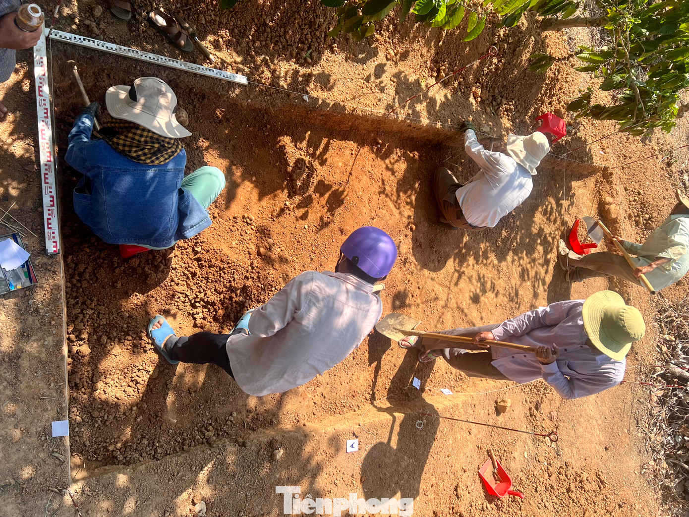 Theo đó, diện tích được khai quật là 26m2. Thời gian khai quật từ ngày 1-26/3.