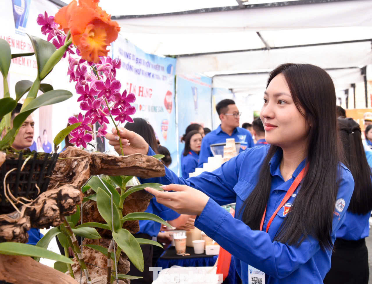 Chị Đỗ Thị Mai Trang - đại diện HTX Dịch vụ Nông nghiệp chia sẻ, đây không chỉ là nơi quảng bá sản phẩm mà còn là cơ hội để thanh niên chia sẻ những câu chuyện khởi nghiệp đầy cảm hứng, cũng như những kiến thức và kỹ năng thiết thực trong hành trình lập nghiệp.