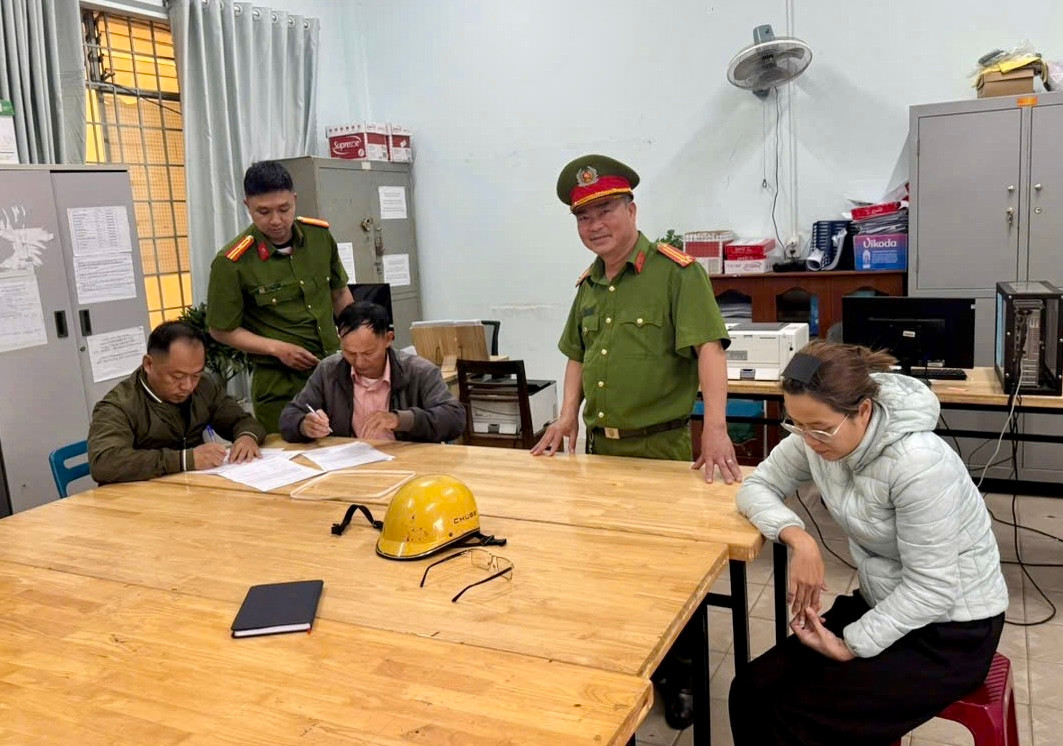 Dương Thị Lệ Trâm tại cơ quan công an Dương Thị Lệ Trâm tại cơ quan công an