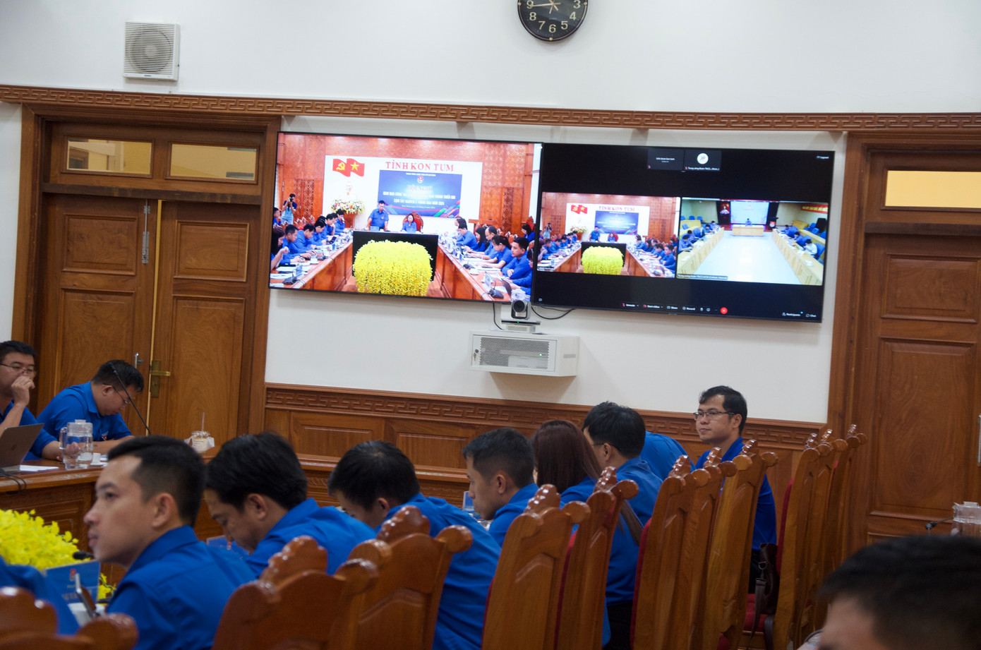 Giao ban cụm Tây Nguyên bằng hình thức trực tiếp kết hợp trực tuyến