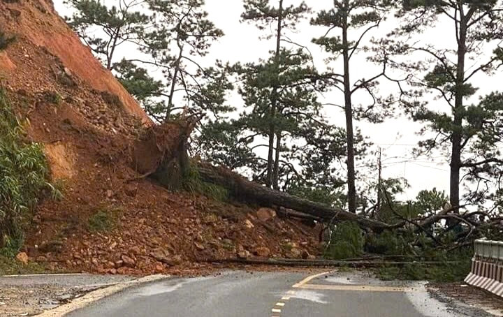 Hiện trường vụ sạt lở