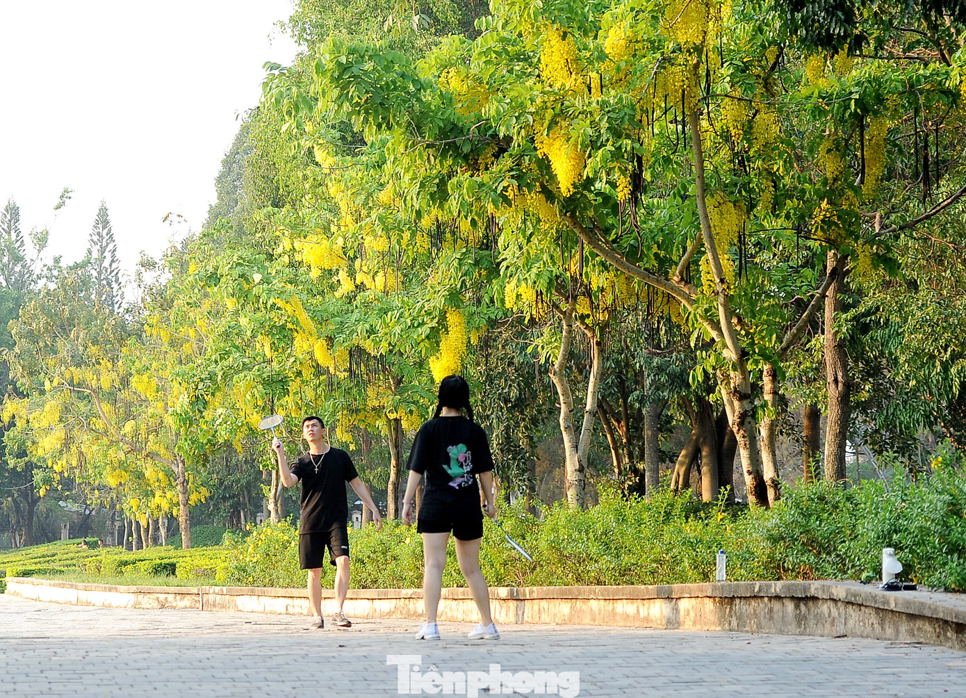 Một góc quảng trường - nơi người dân thường lui tới luyện tập thể thao.