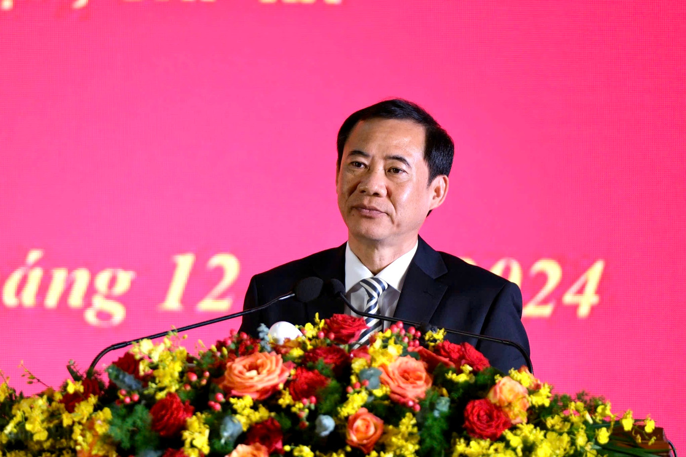 Ông Nguyễn Thái Học - Quyền Bí thư Tỉnh ủy Lâm Đồng phát biểu tại Lễ công bố thành lập huyện Đạ Huoai. Ông Nguyễn Thái Học - Quyền Bí thư Tỉnh ủy Lâm Đồng phát biểu tại Lễ công bố thành lập huyện Đạ Huoai.