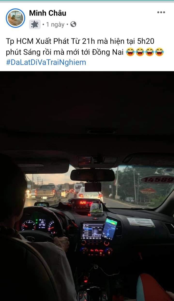 Trong nhóm Facebook Đà Lạt, Đi và Trải Nghiệm, nhiều người chia sẻ sự bức bối vì tình trạng ùn tắc kéo dài.