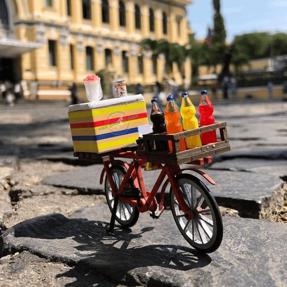 Đá bào nhiều màu sắc.