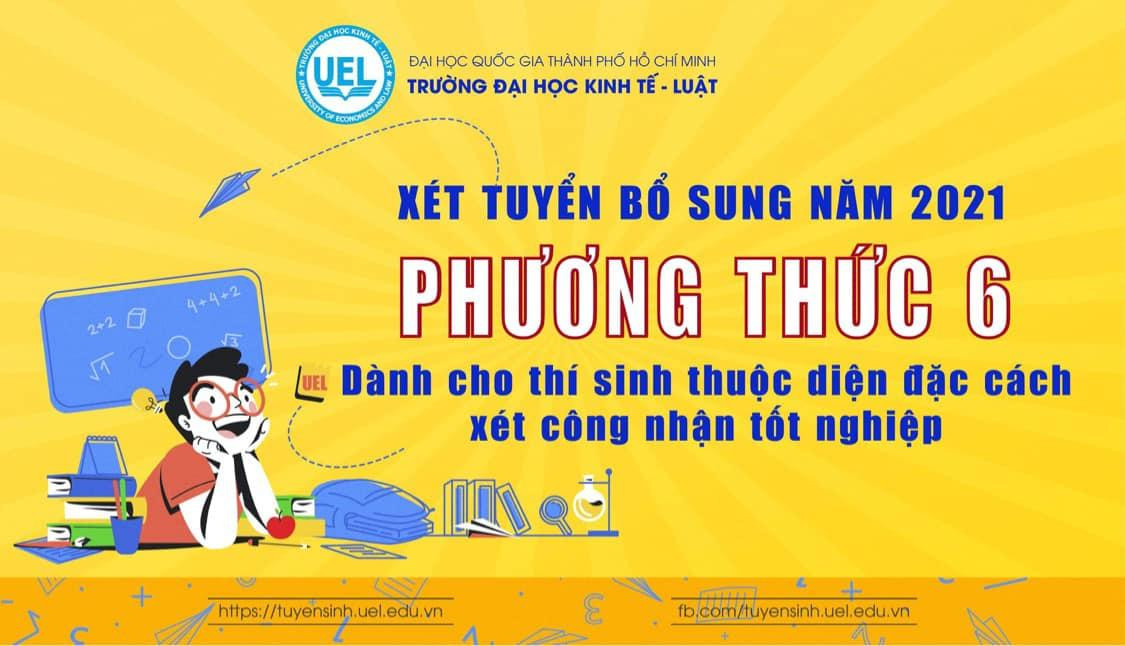 Phương thức dành cho thí sinh thuộc diện đặc cách tốt nghiệp được bổ sung. Phương thức dành cho thí sinh thuộc diện đặc cách tốt nghiệp được bổ sung.