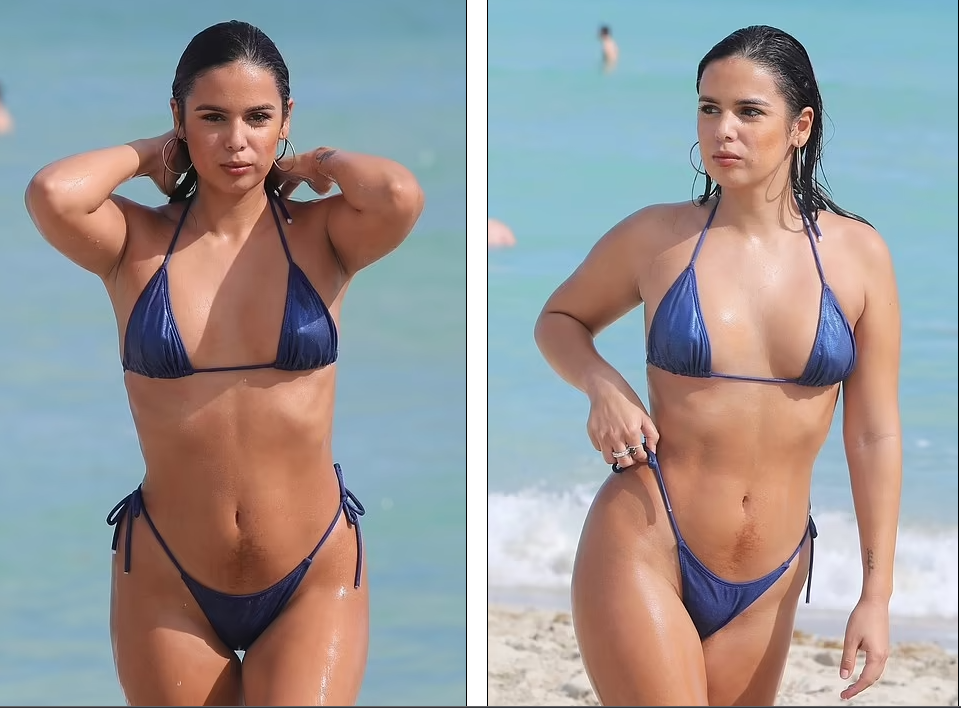 Đường cong "nảy lửa" của Audri Nix khiến cánh mày râu phải chao đảo.