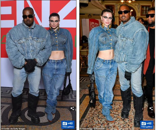 Đôi tình nhân thường xuyên diện đồ "ton-sur-ton". Dù bị cho là yêu Kanye West vì tiền và nam rapper cũng được cho là đến với Julia Fox để chọc tức vợ cũ Kim Kardashian nhưng có thể thấy cặp đôi đang rất vui vẻ, hạnh phúc sau gần 1 tháng hẹn hò.