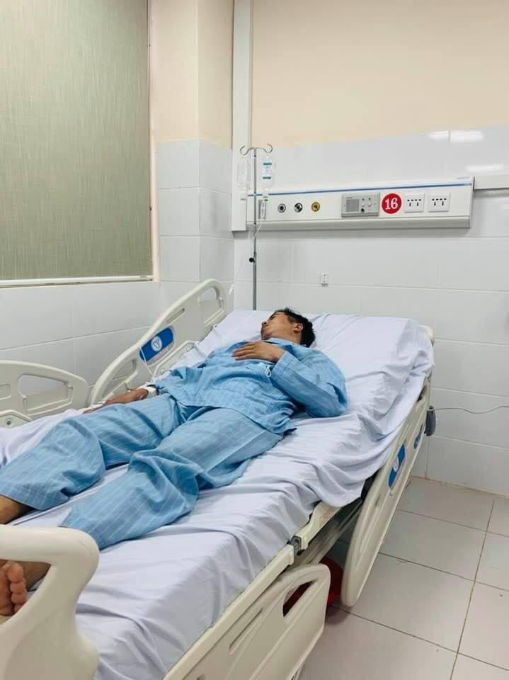 Hình ảnh bệnh nhân ngộ độc tinh dầu đuổi muỗi đang điều trị tại BV Đa khoa tỉnh Hòa Bình