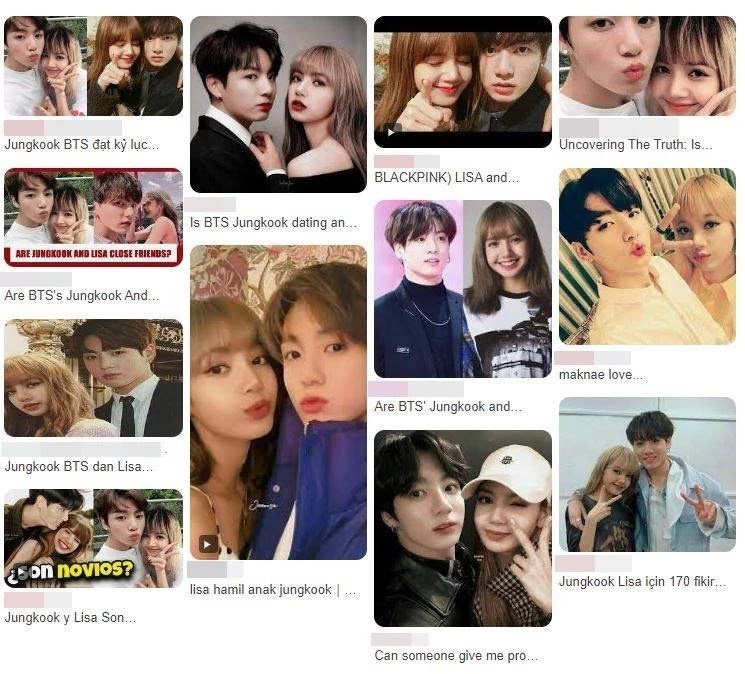 Những bức ảnh giả mạo của Jungkook và Lisa làm dấy lên lo ngại về sự an toàn của không gian mạng. Những bức ảnh giả mạo của Jungkook và Lisa làm dấy lên lo ngại về sự an toàn của không gian mạng.