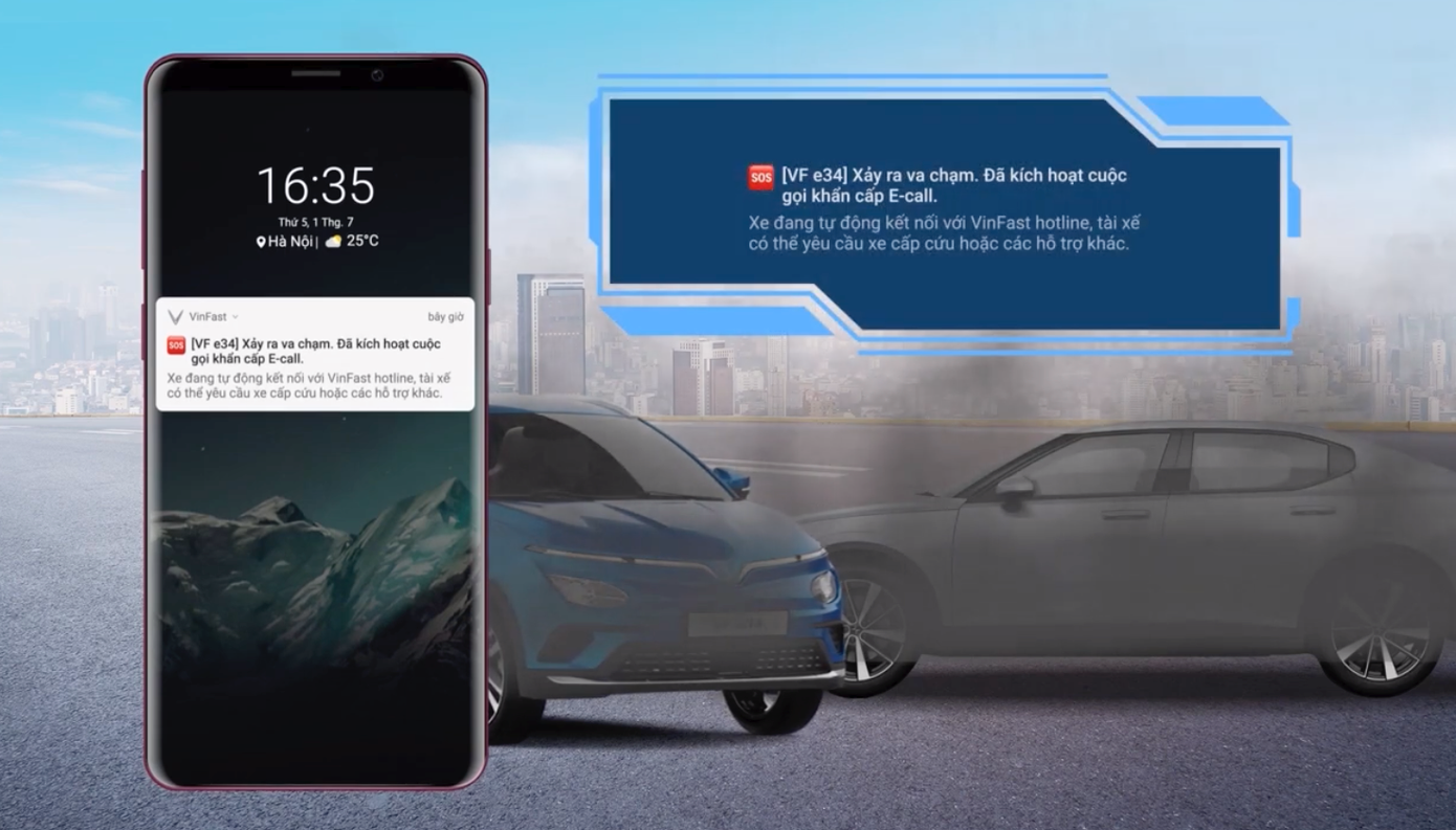 Ứng dụng VinFast bảo đảm sự an toàn của người dùng. Ứng dụng VinFast bảo đảm sự an toàn của người dùng.