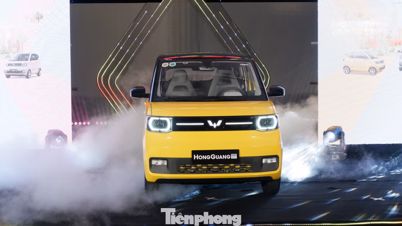 Wuling HongGuang MiniEV trình làng tại Hà Nội. Ảnh: Nguyên Vũ.