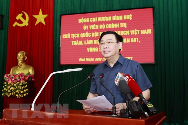 Chủ tịch Quốc hội Vương Đình Huệ phát biểu. (Ảnh: Doãn Tấn/TTXVN). Chủ tịch Quốc hội Vương Đình Huệ phát biểu. (Ảnh: Doãn Tấn/TTXVN).