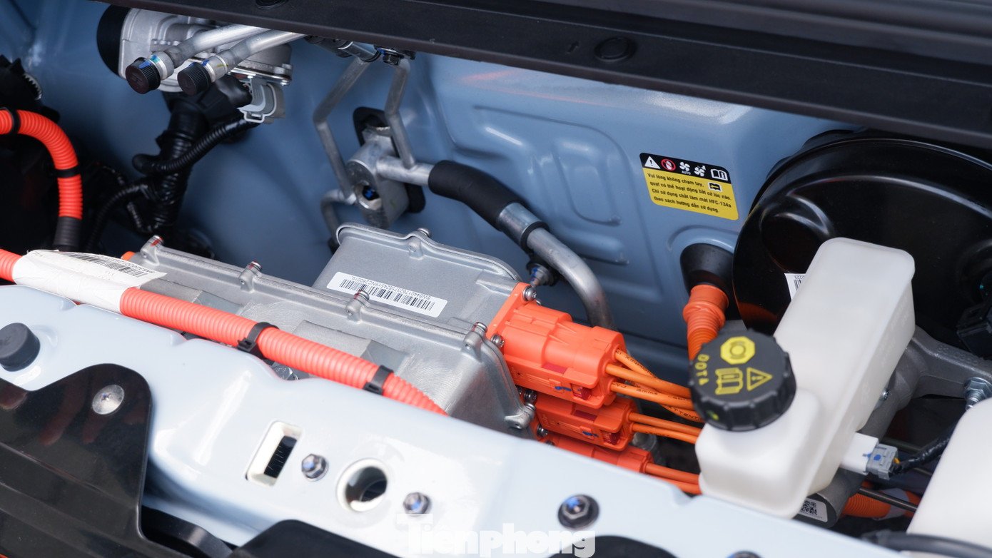 Wuling HongGuang MiniEV sử dụng pin LFP do hãng Gotion cung cấp. Ảnh: Nguyên Vũ. Wuling HongGuang MiniEV sử dụng pin LFP do hãng Gotion cung cấp. Ảnh: Nguyên Vũ.
