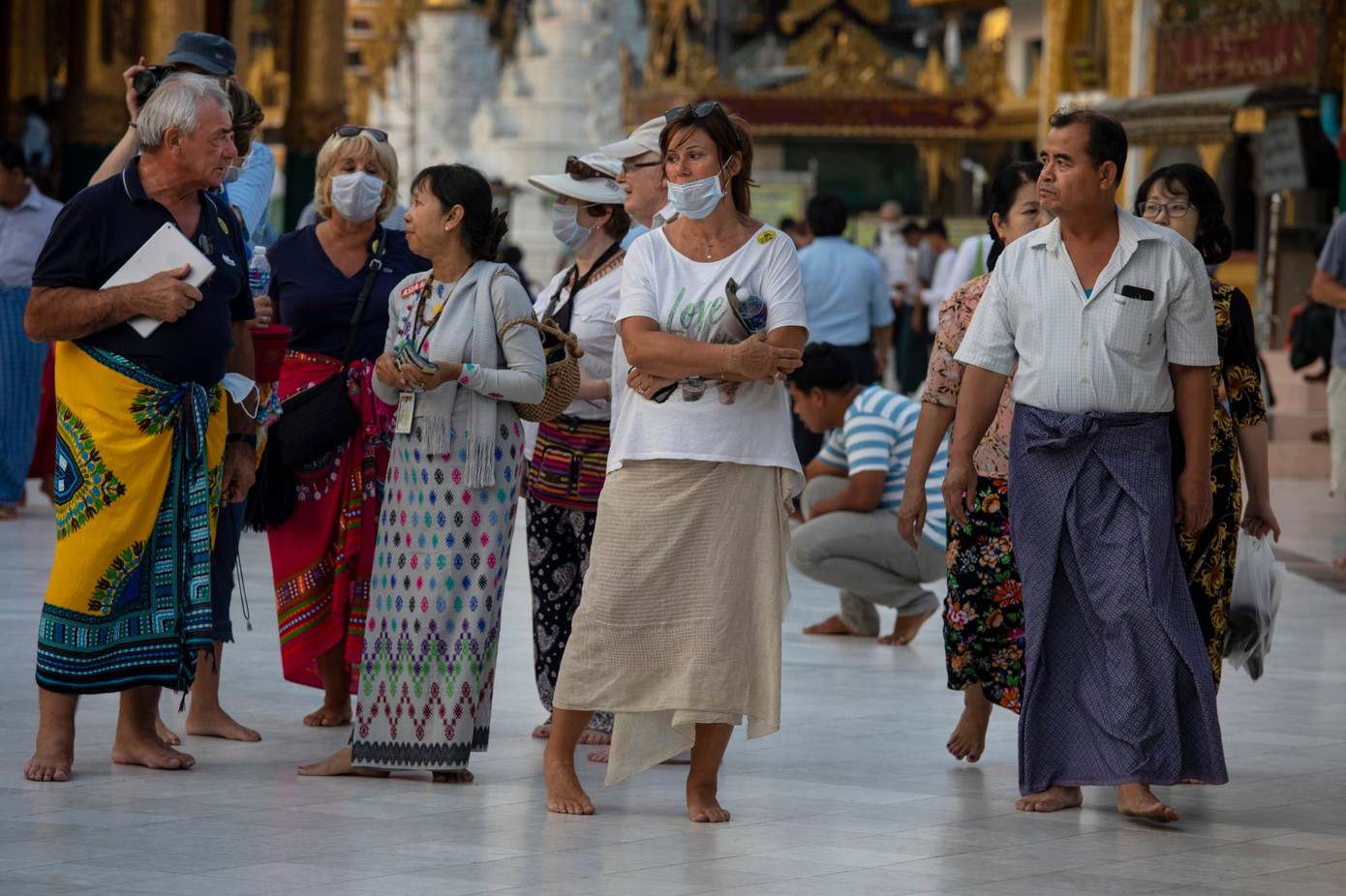 Khách du lịch tại Myanmar.