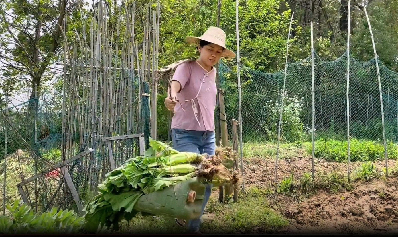 Bamei và chồng tự làm những video giản dị, chân thực về đời sống nông thôn.