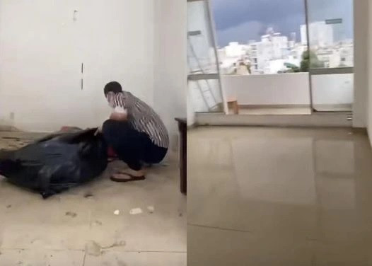 Căn phòng trọ sau khi chủ nhà đã dọn dẹp sạch sẽ (Ảnh: Chụp màn hình).