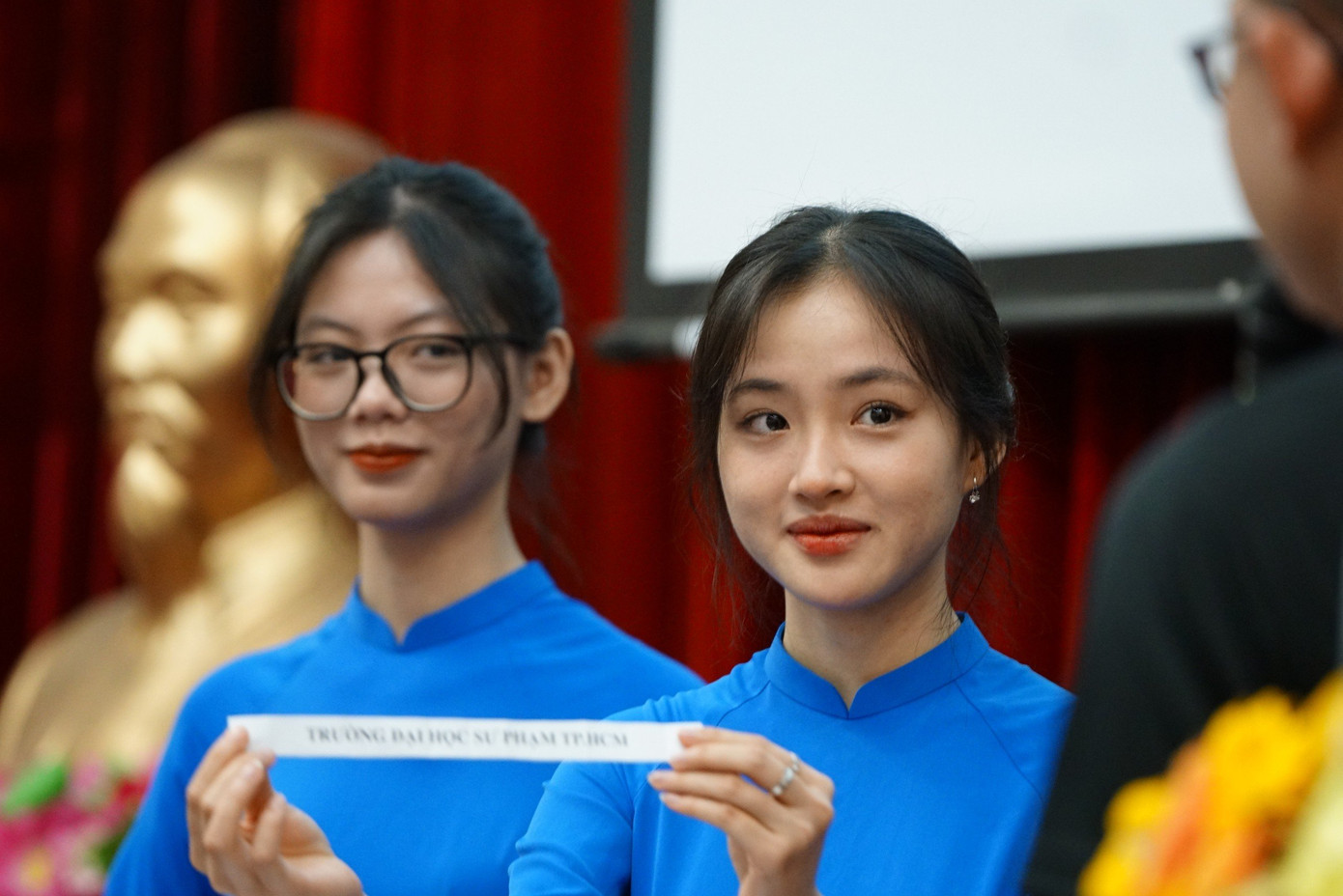 Họp báo công bố thông tin và bốc thăm VCK giải bóng rổ sinh viên toàn quốc 2023 tại Hà Nội (ảnh Chi Chi)