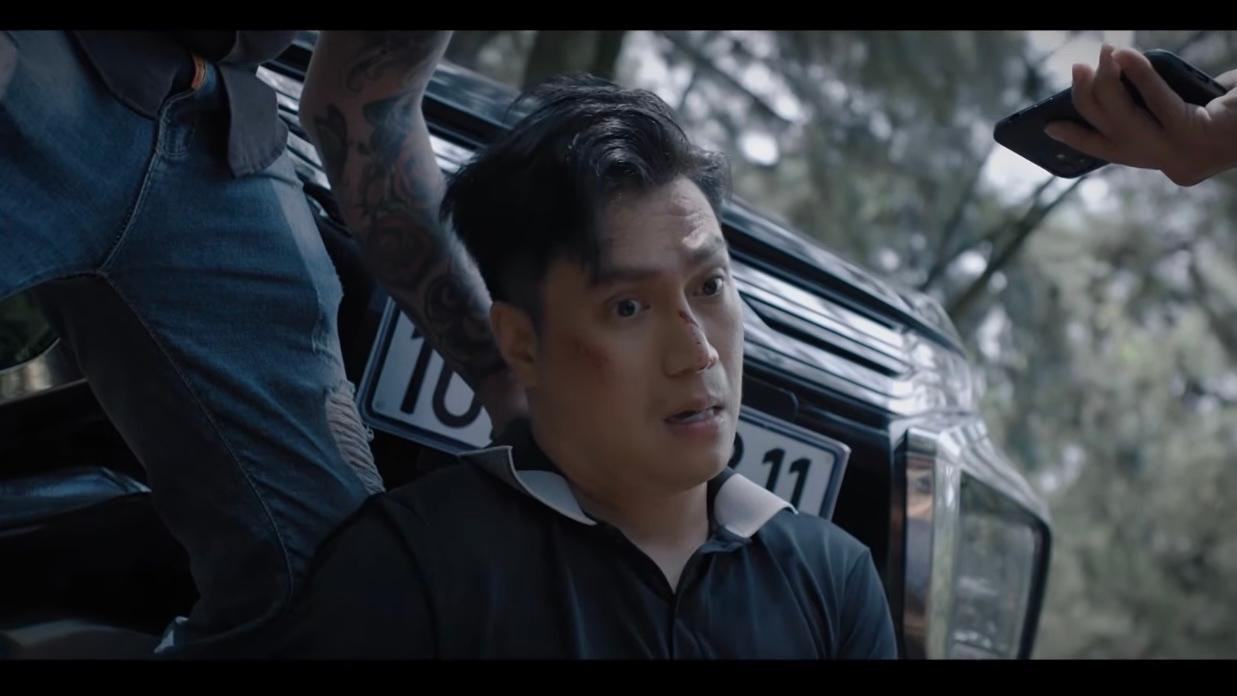 Hoàng (Việt Anh) bị đe dọa vì tìm hiểu về người gây nên cái chết cho Hà. Ảnh: CMH. Hoàng (Việt Anh) bị đe dọa vì tìm hiểu về người gây nên cái chết cho Hà. Ảnh: CMH.