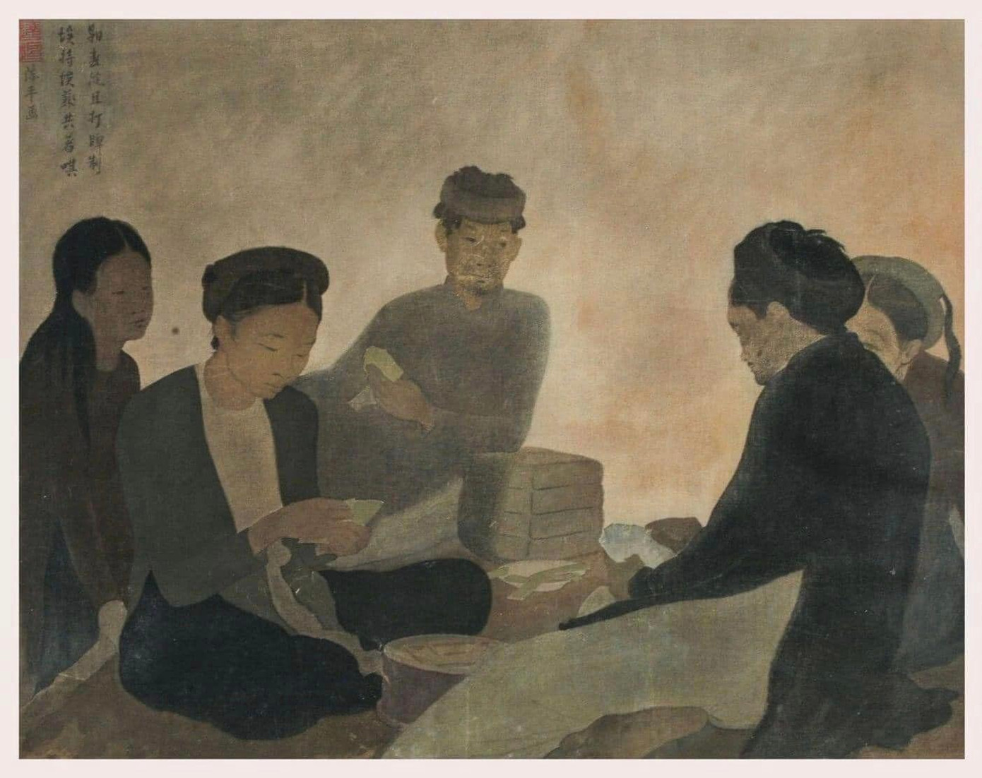 Tác phẩm Chơi bài của Thang Trần Phềnh. Tác phẩm Chơi bài của Thang Trần Phềnh.