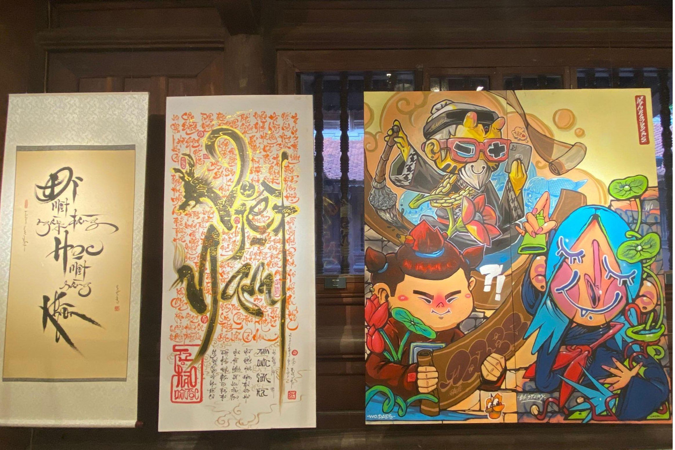 Một số tác phẩm được trưng bày trong triển lãm Một số tác phẩm được trưng bày trong triển lãm