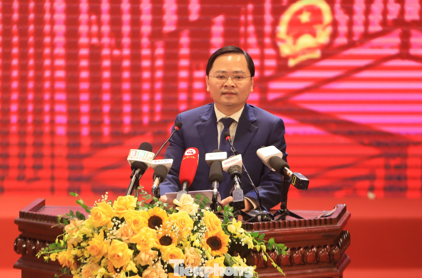 Bí thư Tỉnh ủy tỉnh Bắc Ninh Nguyễn Anh Tuấn tổng kết thành tựu về văn hóa của tỉnh. Ảnh: NGUYỄN THẮNG. Bí thư Tỉnh ủy tỉnh Bắc Ninh Nguyễn Anh Tuấn tổng kết thành tựu về văn hóa của tỉnh. Ảnh: NGUYỄN THẮNG.