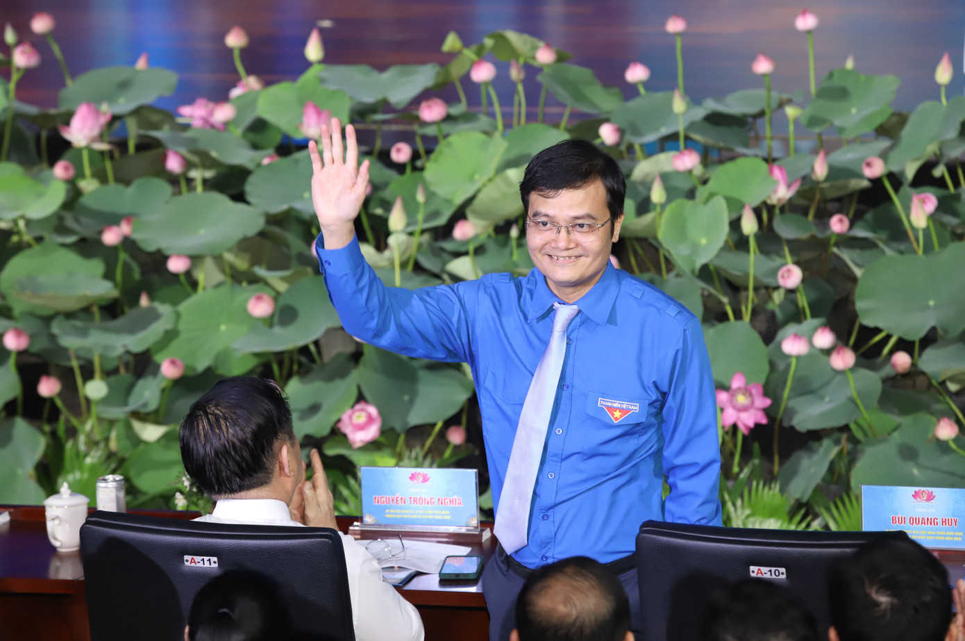 Lãnh đạo Đảng, Nhà nước, T.Ư Đoàn tham dự buổi lễ. Ảnh: Ngô Tùng