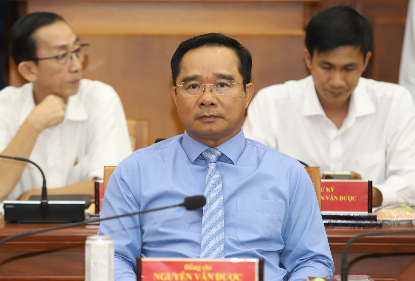 Ông Nguyễn Văn Được tại hội nghị công bố. Ông Nguyễn Văn Được tại hội nghị công bố.