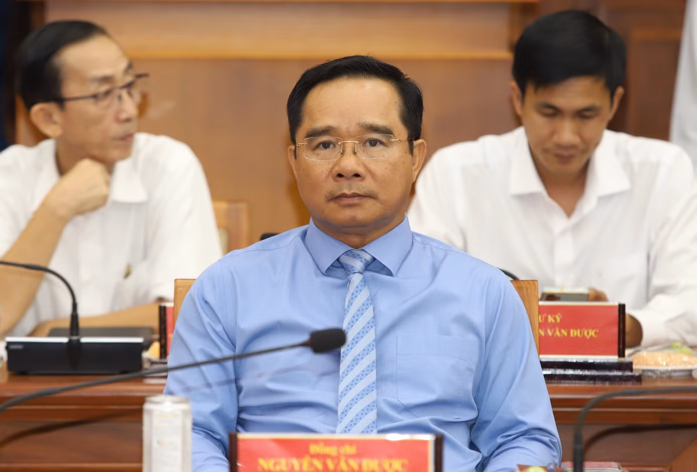 Ông Nguyễn Văn Được tại hội nghị công bố. Ông Nguyễn Văn Được tại hội nghị công bố.