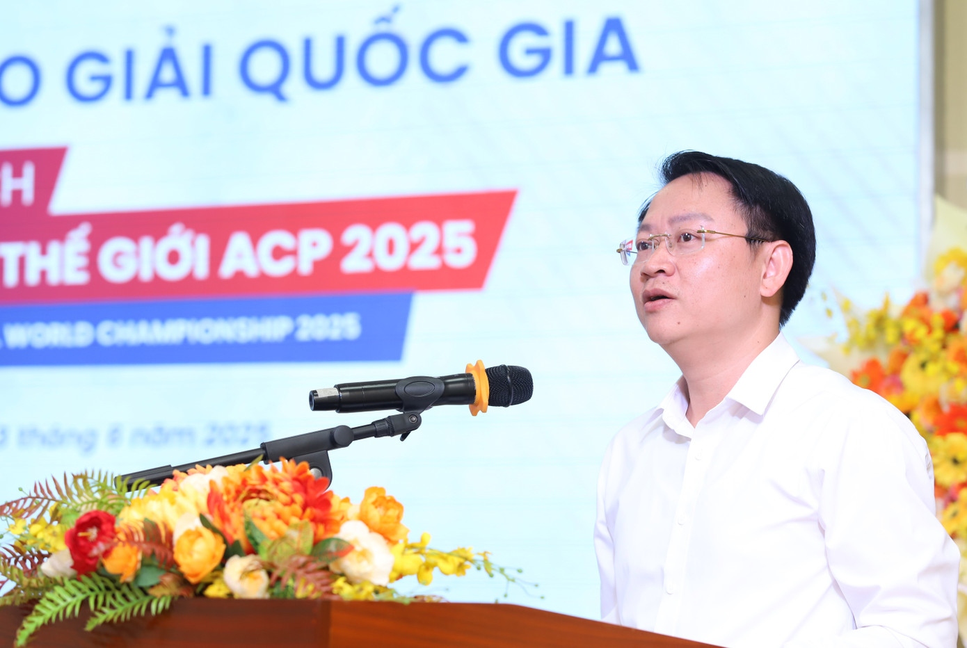 Anh Trần Hữu – Giám đốc Trung tâm Phát triển Khoa học, Công nghệ và Tài năng trẻ phát biểu tại buổi lễ. Ảnh: Ngô Tùng Anh Trần Hữu – Giám đốc Trung tâm Phát triển Khoa học, Công nghệ và Tài năng trẻ phát biểu tại buổi lễ. Ảnh: Ngô Tùng