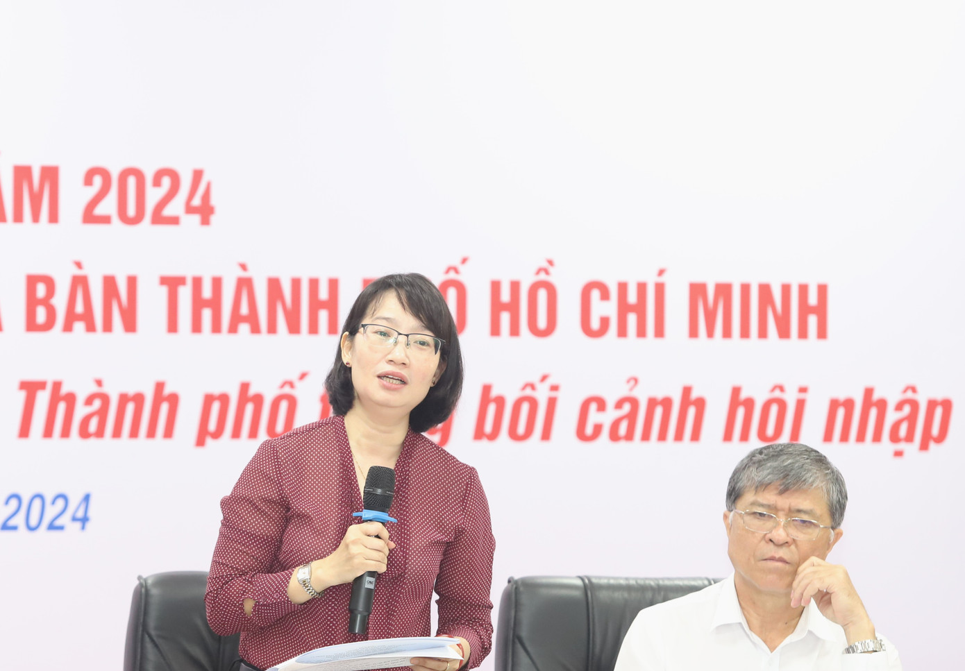 Phó Chủ tịch UBND TPHCM Trần Thị Diệu Thúy. Ảnh: Ngô Tùng