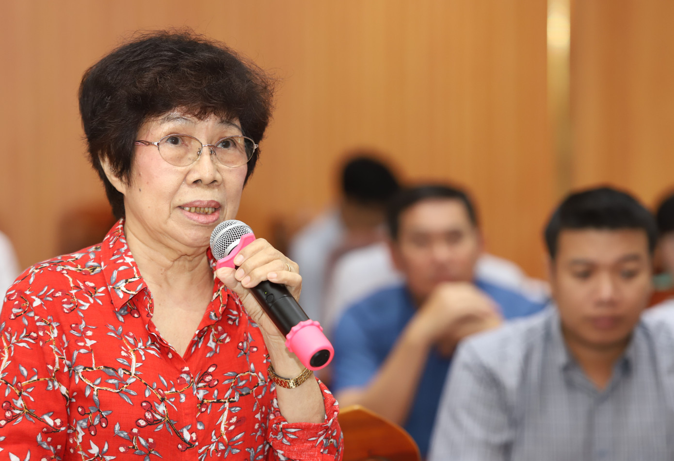 Bà Hoàng Thị Lợi.