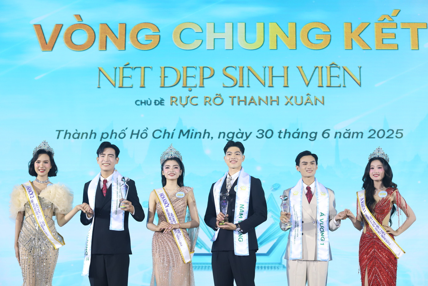 3 Hoa, Á khôi và 3 Nam vương, Á vương cuộc thi.