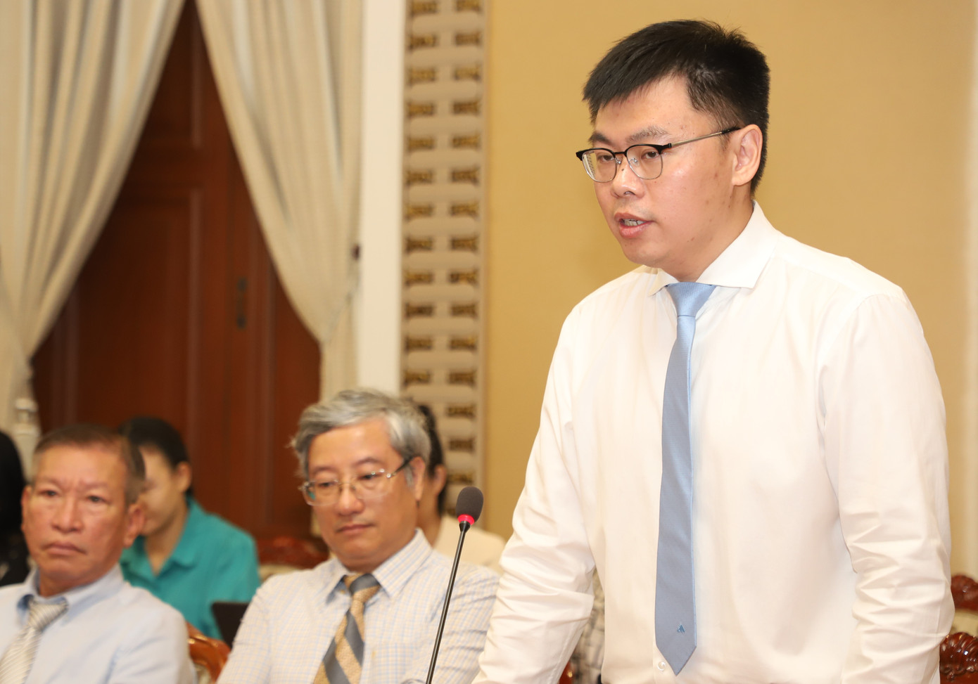 TS. Trương Minh Huy Vũ, Viện trưởng Viện Nghiên cứu phát triển TPHCM. Ảnh: Ngô Tùng