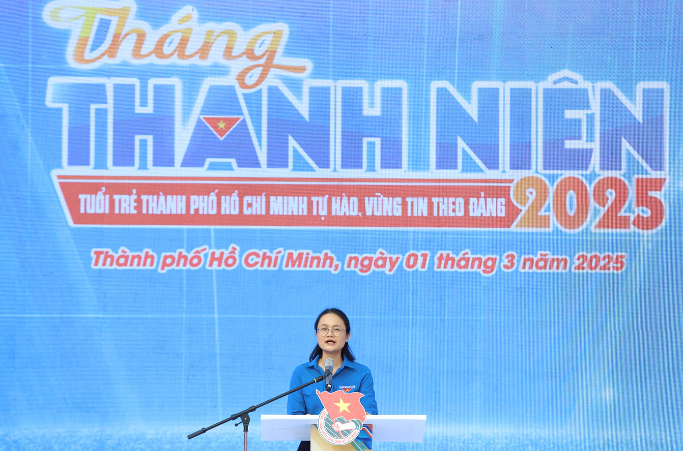 Chị Trần Thu Hà gửi gắm với các bạn đoàn viên, thanh niên TPHCM. Chị Trần Thu Hà gửi gắm với các bạn đoàn viên, thanh niên TPHCM.