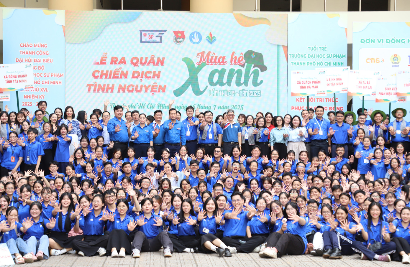 Chiến dịch tình nguyện Mùa hè xanh HCMUE 2025 thu hút hơn 1.300 chiến sĩ tham gia. Ảnh: Ngô Tùng Chiến dịch tình nguyện Mùa hè xanh HCMUE 2025 thu hút hơn 1.300 chiến sĩ tham gia. Ảnh: Ngô Tùng