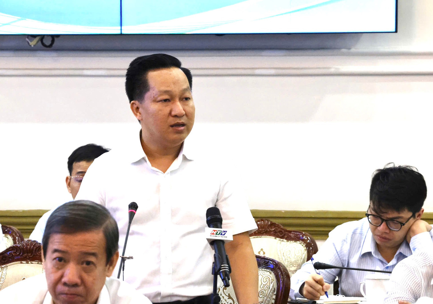 Chủ tịch UBND TP Thủ Đức Hoàng Tùng. Ảnh: Trung tâm Báo chí TPHCM.