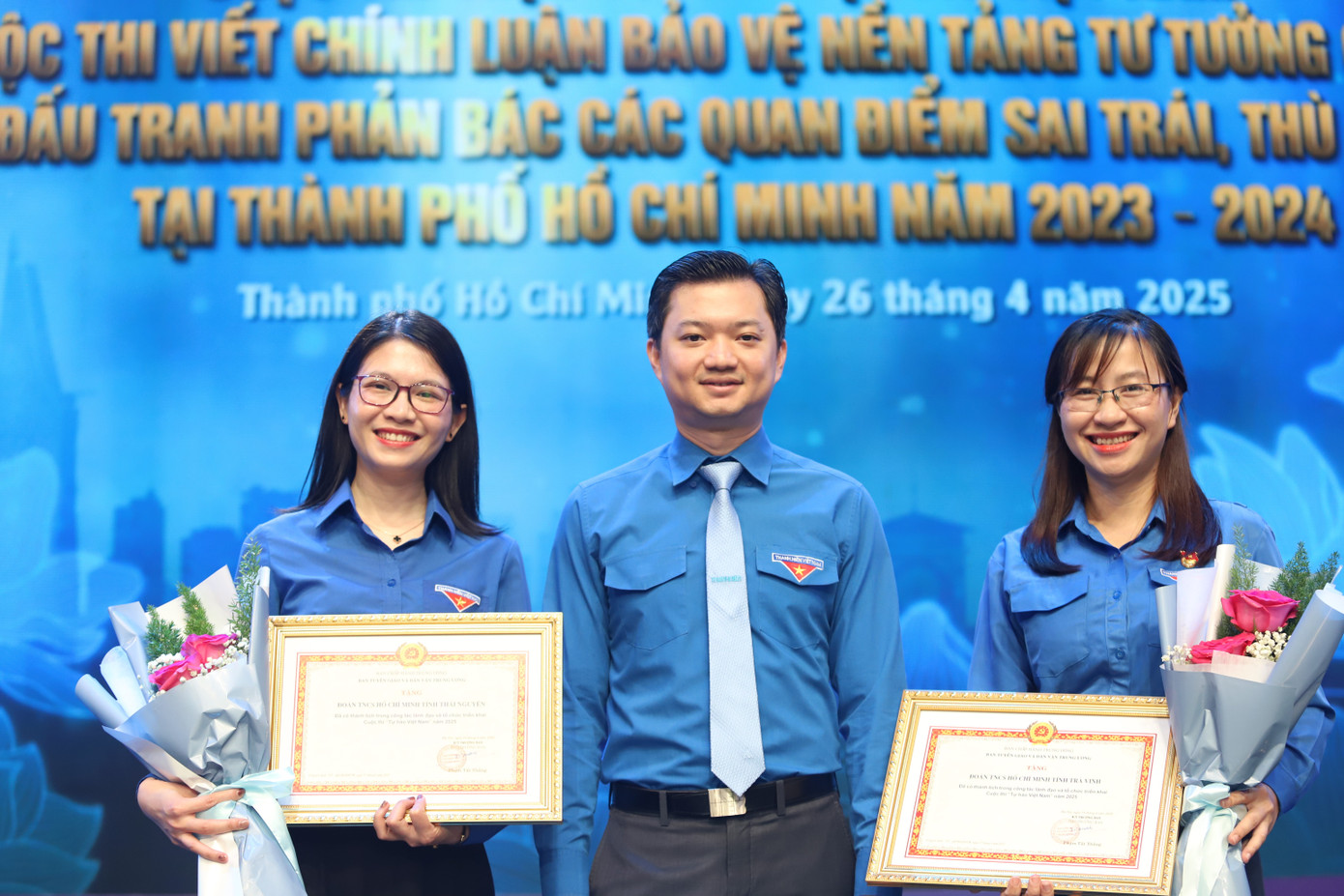 Bí thư Trung ương Đoàn Nguyễn Minh Triết chúc mừng các đơn vị đã tổ chức triển khai hiệu quả cuộc thi Tự hào Việt Nam trong đợt 1.